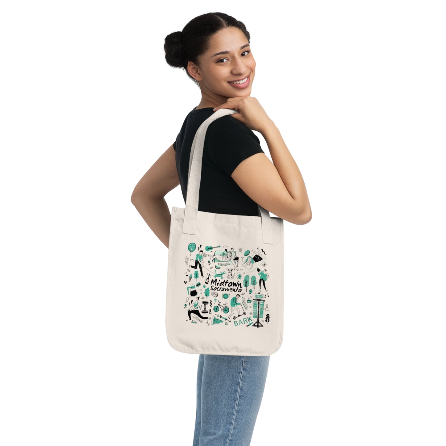 Eco-Friendly Doodle Organic Canvas Tote