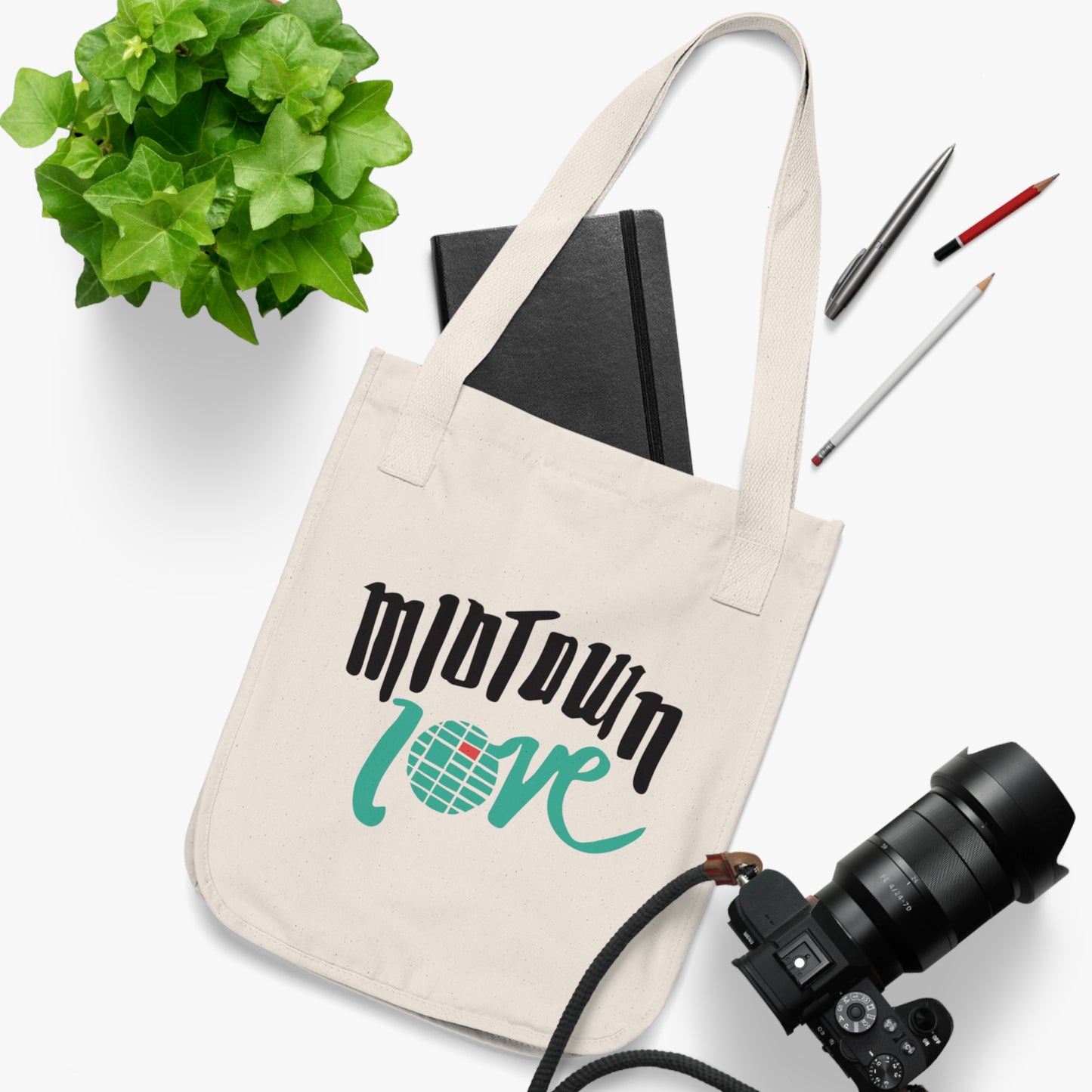 Eco-Friendly Midtown Love Organic Canvas Tote